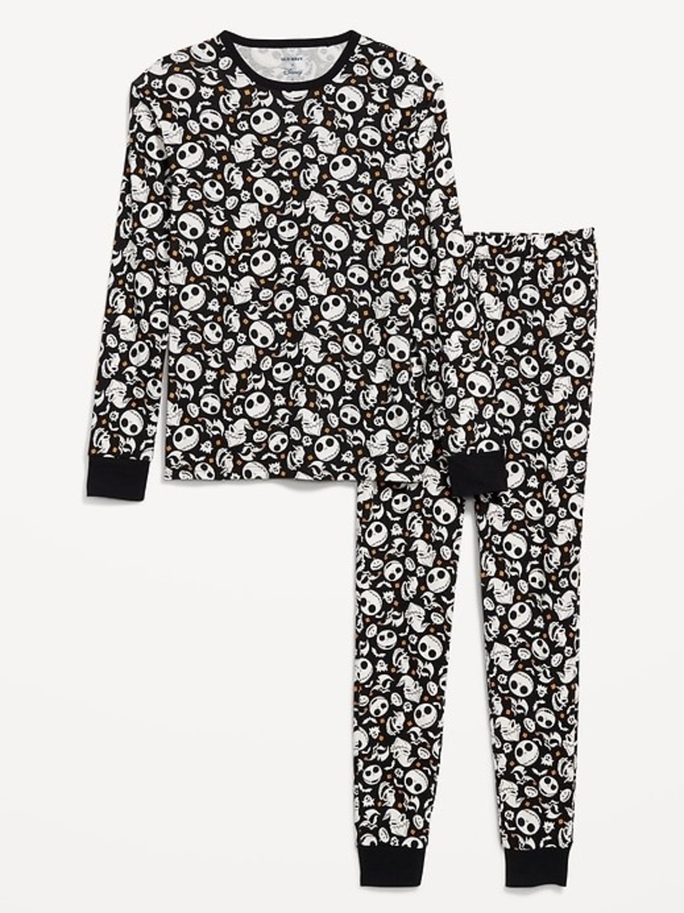 Old Navy X Disney Halloween The Nightmare Before Christmas Print Pajama Set 6m